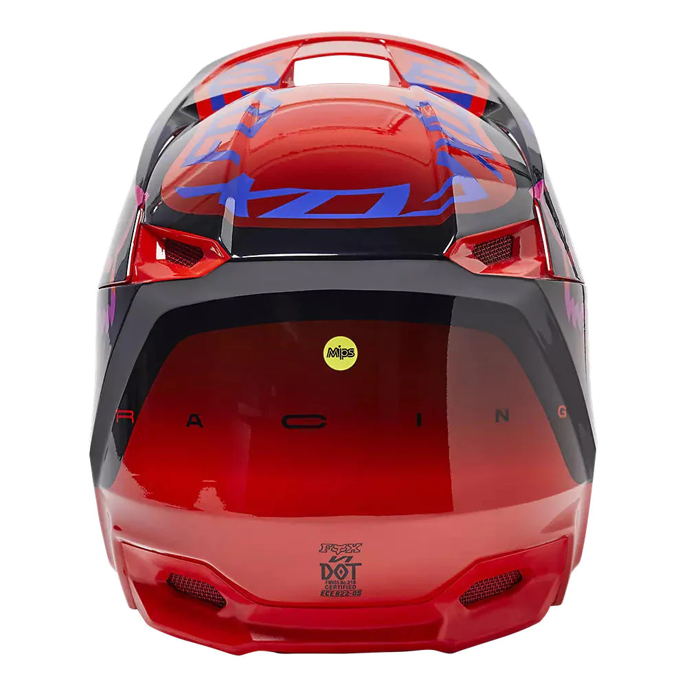 Miniatura Casco Moto Niño V1 Venz - Color: Rojo