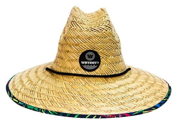 Sombrero De Paja Con Forro Tropical -