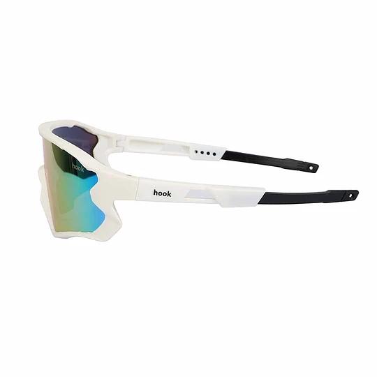 Lente Multisport Con 2 Micas Y Clip Optico - Color: Blanco