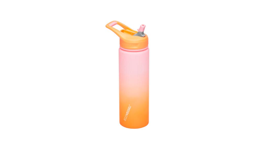 Miniatura Botella deportiva bombilla 709 ml The Wave  - Color: Rosada