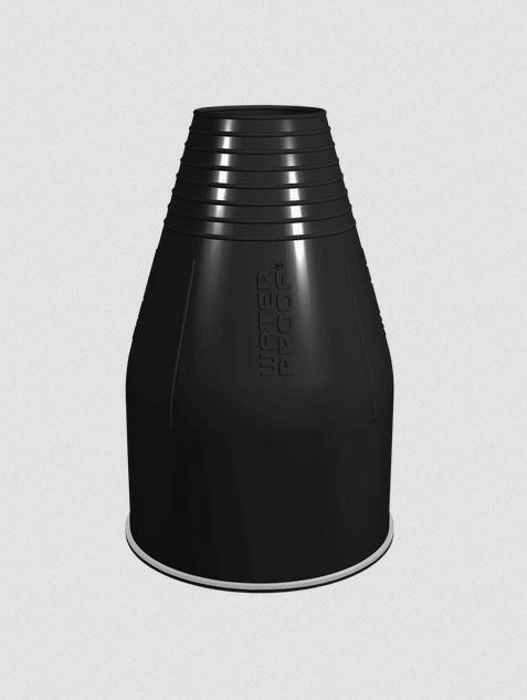 Miniatura Flexlock Silicon Wrist Seals - Color: Negro