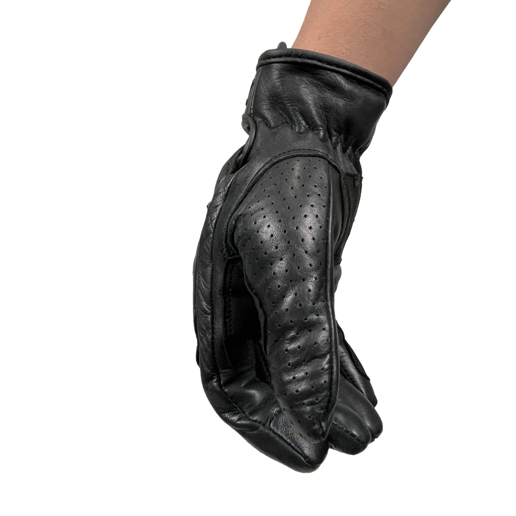 Miniatura Guantes Moto Calle Cuero - Color: Negro