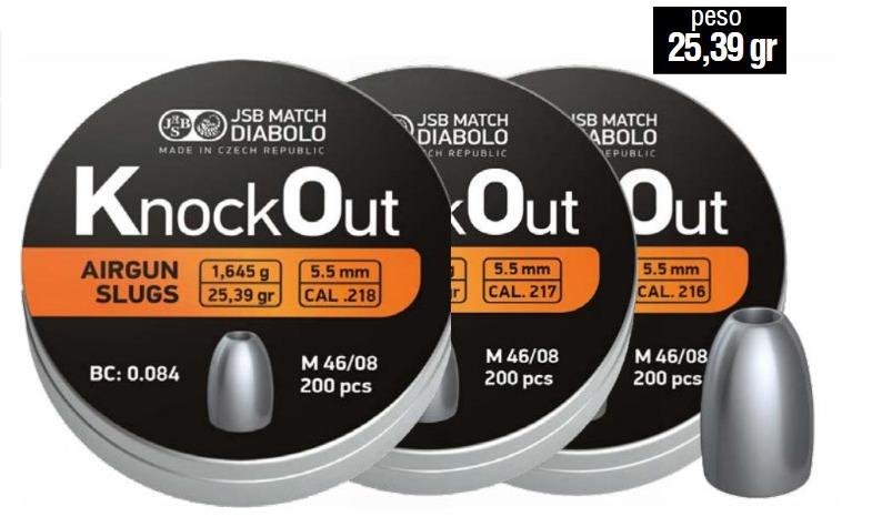 Postones Slug JSB Knockout 5,51 .218 -