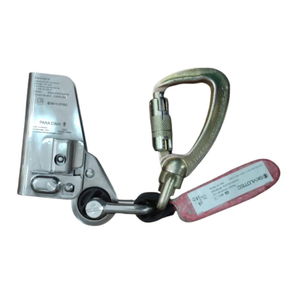 Deslizador Anticaída Para Cable Ska 8 St  - Color: Plateado