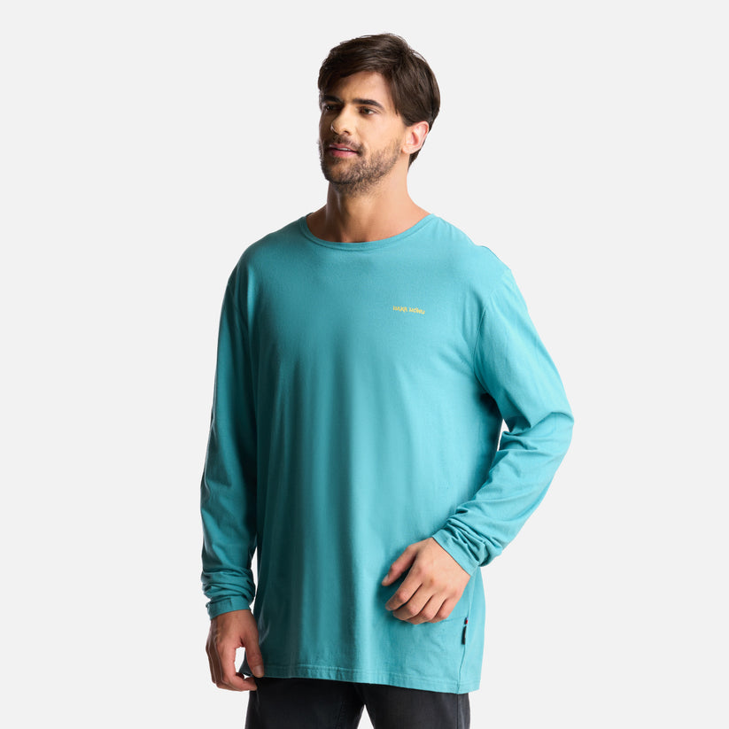 Miniatura Polera Hombre Polo Larga - Color: Turquesa