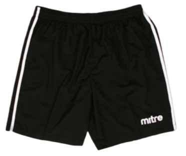 Short de Futbol  - Color: Negro-Blanco