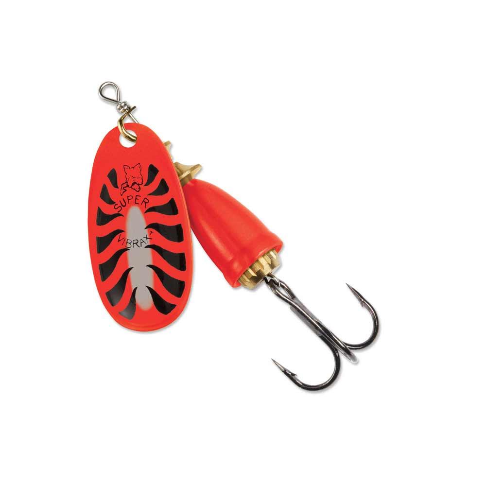 Miniatura  Cucharilla Vibrax Fluorescente N4-N5 - Color: Rojo-Negro