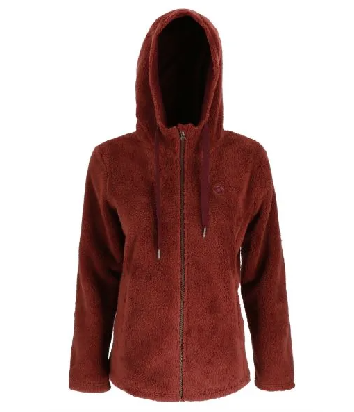 Miniatura Chaqueta Peludo Dahlia Mujer - Color: Burdeo
