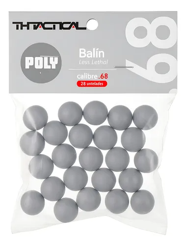 Balin Traumatico .68 Poly 25U_ - Color: Gris