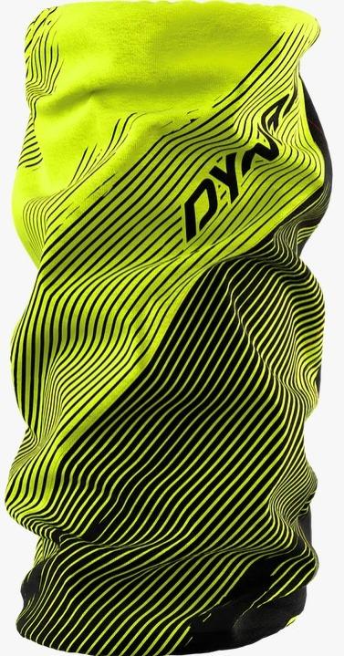 Bandana Logo Neck Gaiter - Color: Neon Yellow Striped