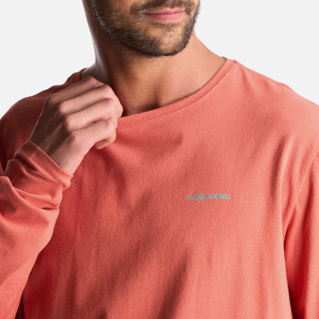 Polera Hombre Polo Larga - Color: Salmon