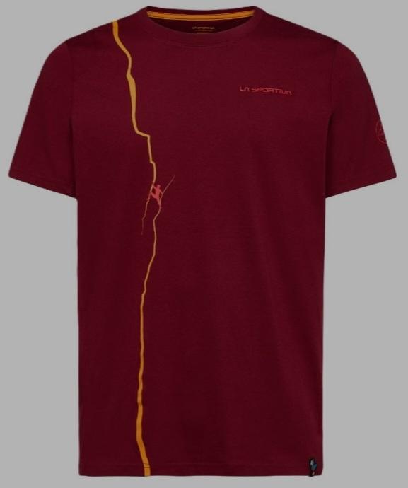 Miniatura Route T-Shirt Hombre - Color: Sangria