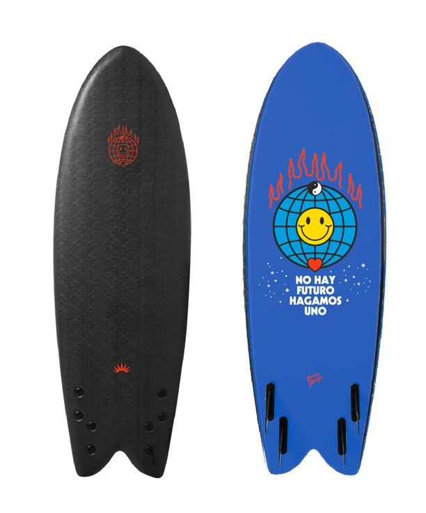 Tabla Softboard Fish Quad 5'8 - Color: Azul Rey