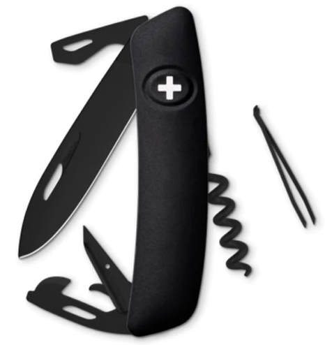 Navaja Suiza D03 All Black 11 Herramientas - Color: Negro