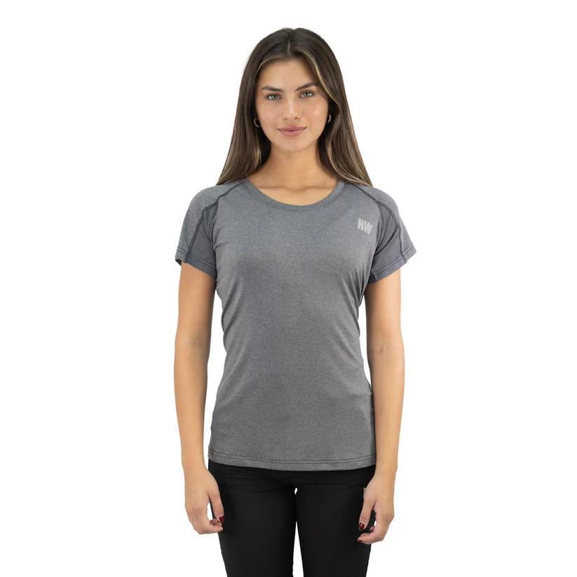 Polera Dry Fit Hw Spx Manga Corta Mujer - Color: Gris