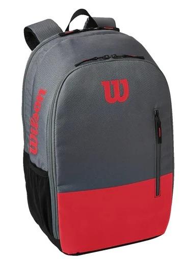 Mochila Team  - Color: Gris-Rojo