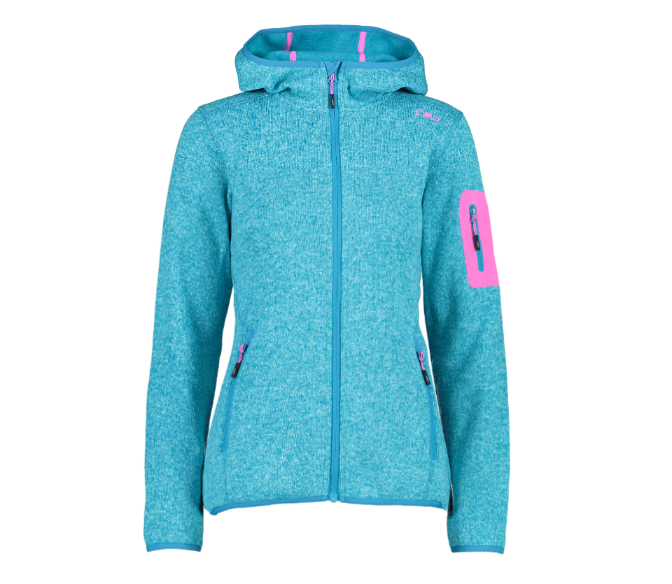 Miniatura Chaqueta Polar Mujer Fix Hood 3H19826 - Color: Celeste