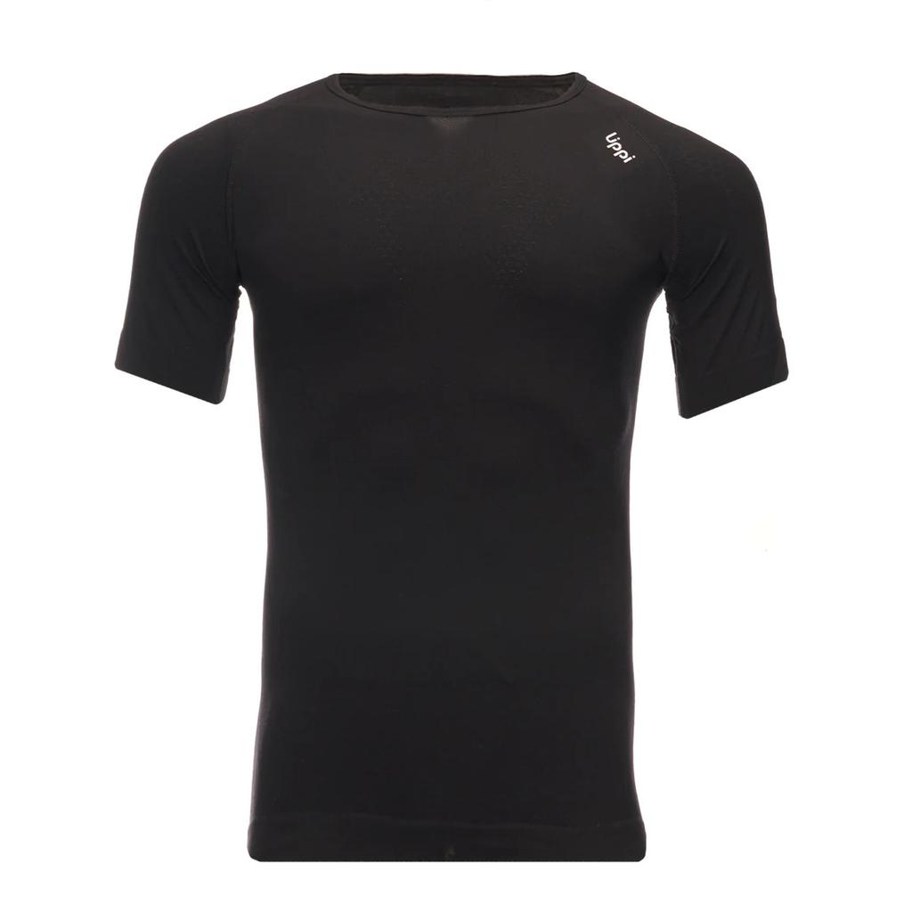 Miniatura Primera Capa Hombre Skintec 1000 Seamless Short Sleeve - Color: Negro