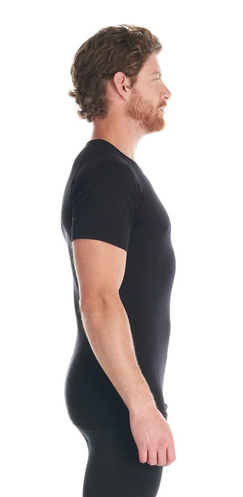 Miniatura Primera Capa Hombre Skintec 1000 Seamless Short Sleeve - Color: Negro