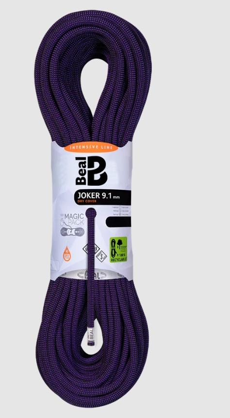 Cuerda Dinamica JOKER 9.1mm Unicore Dry Cover x 70 mts.