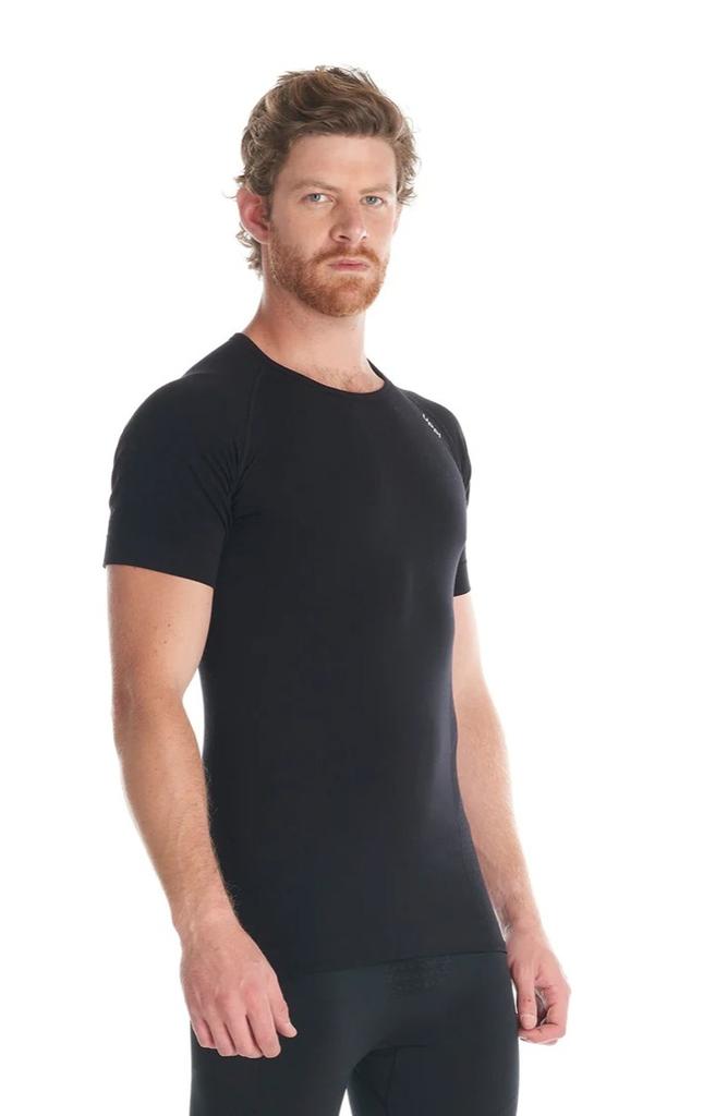 Miniatura Primera Capa Hombre Skintec 1000 Seamless Short Sleeve - Color: Negro