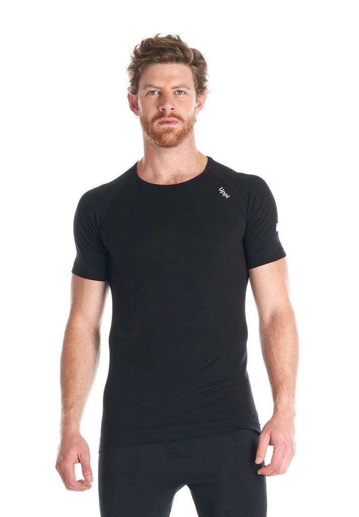 Miniatura Primera Capa Hombre Skintec 1000 Seamless Short Sleeve - Color: Negro