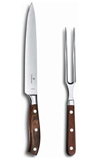 Set Madera Grand Maitre Cuchillo 20 cm + Trinche 15cm