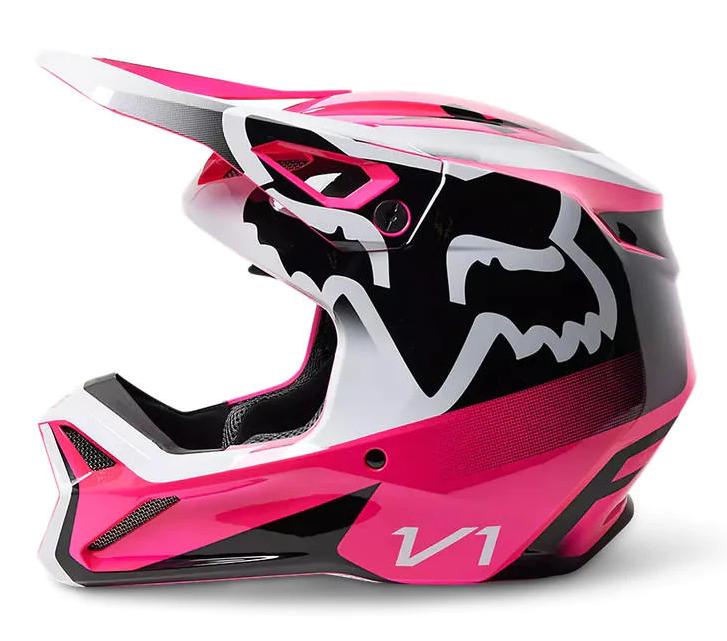 Miniatura Casco Moto V1 Leed  - Color: Rosado