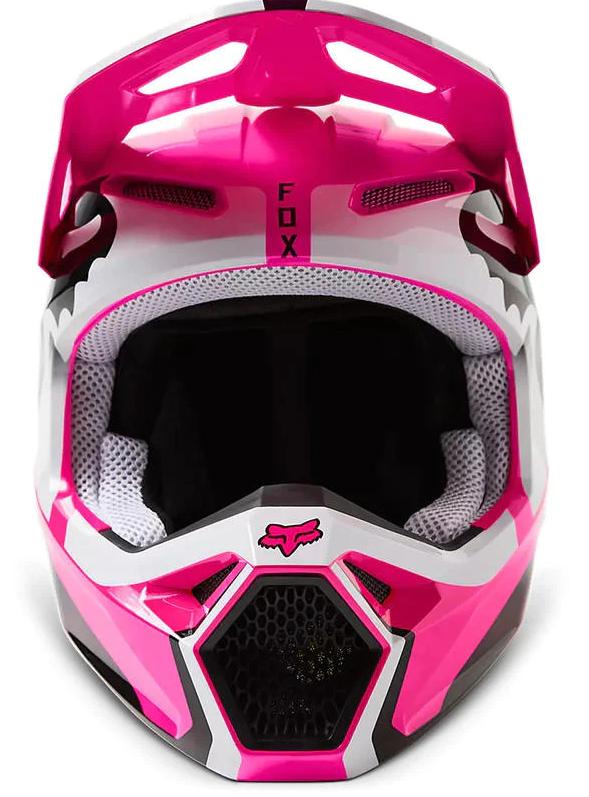 Miniatura Casco Moto V1 Leed  - Color: Rosado