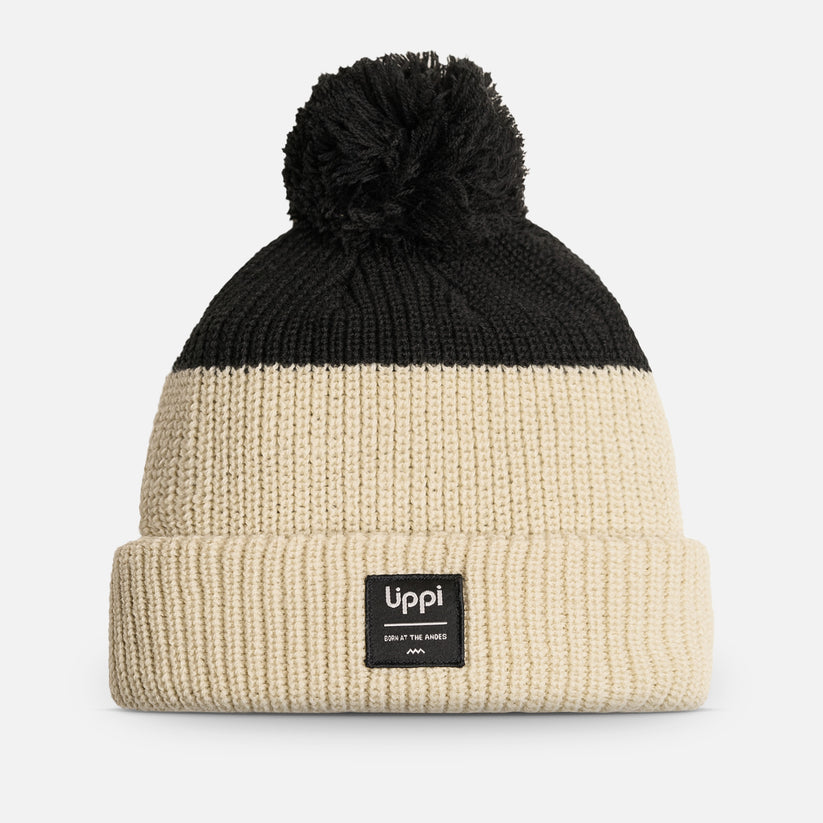 Miniatura Gorros Unisex Fly Line Pom Blend-Pro Beanie - Color: Crema