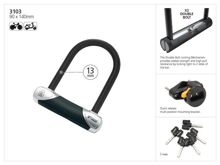 Candado U-Lock 3103