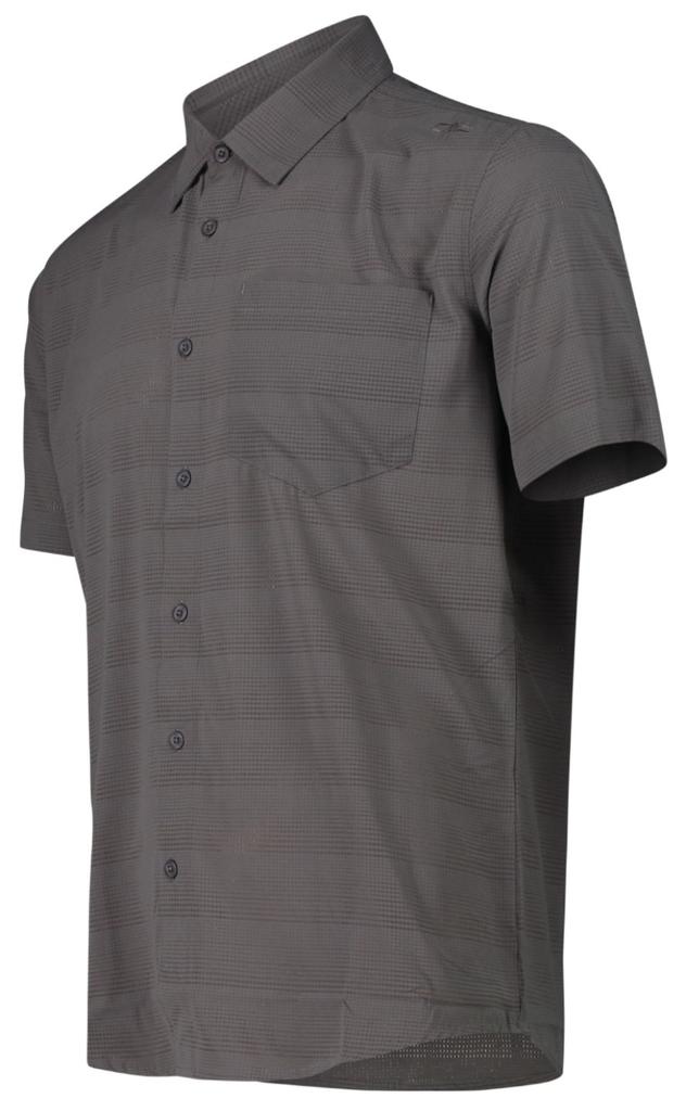 Camisa Hombre Manga Corta - Color: Gris Oscuro