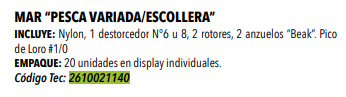 Armada Mar Variada/Escollera S/Plomo  -