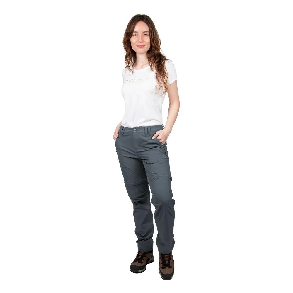 Pantalón Desmontable Kiska Mujer Stone  - Color: Gris