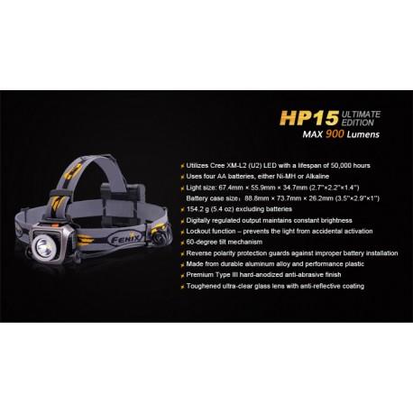 Linterna Frontal HP15 UE / 900 Lumenes