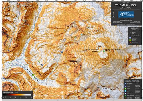 Mapa Volcán San José