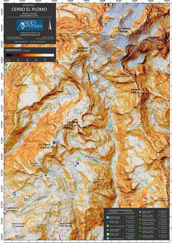 Mapa Cerro El Plomo