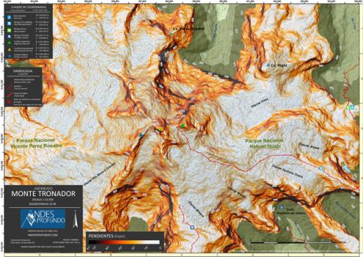 Mapa Monte Tronador