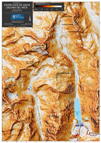 Mapa Cajón Ojos De Agua Laguna Del Inca