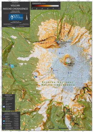 Mapa Volcán Mocho Choshuenco