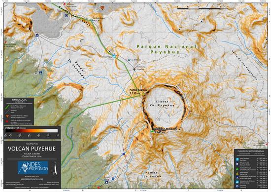 Mapa Volcán Puyehue