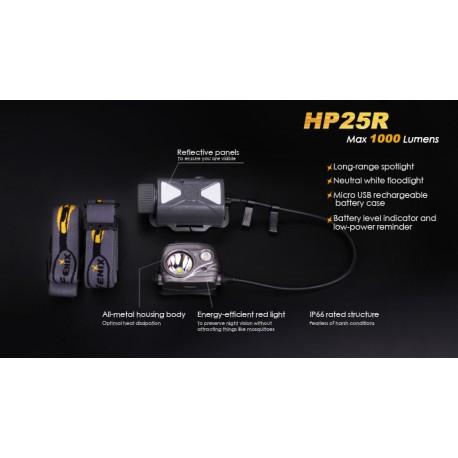 Linterna Frontal HP25R / 1000 Lúmenes