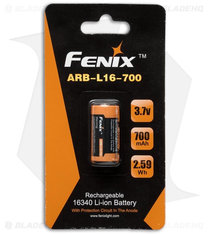 Bateria fenix 16340 de 700 mah arb-L16-700