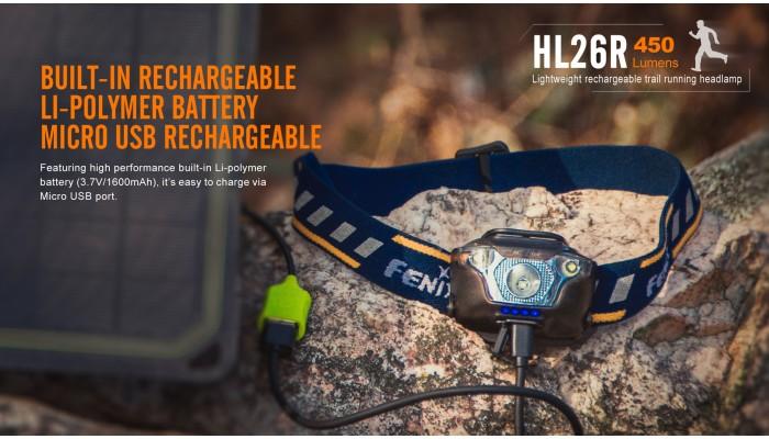 Miniatura Linterna Frontal Fenix HL26R / 450 Lumenes