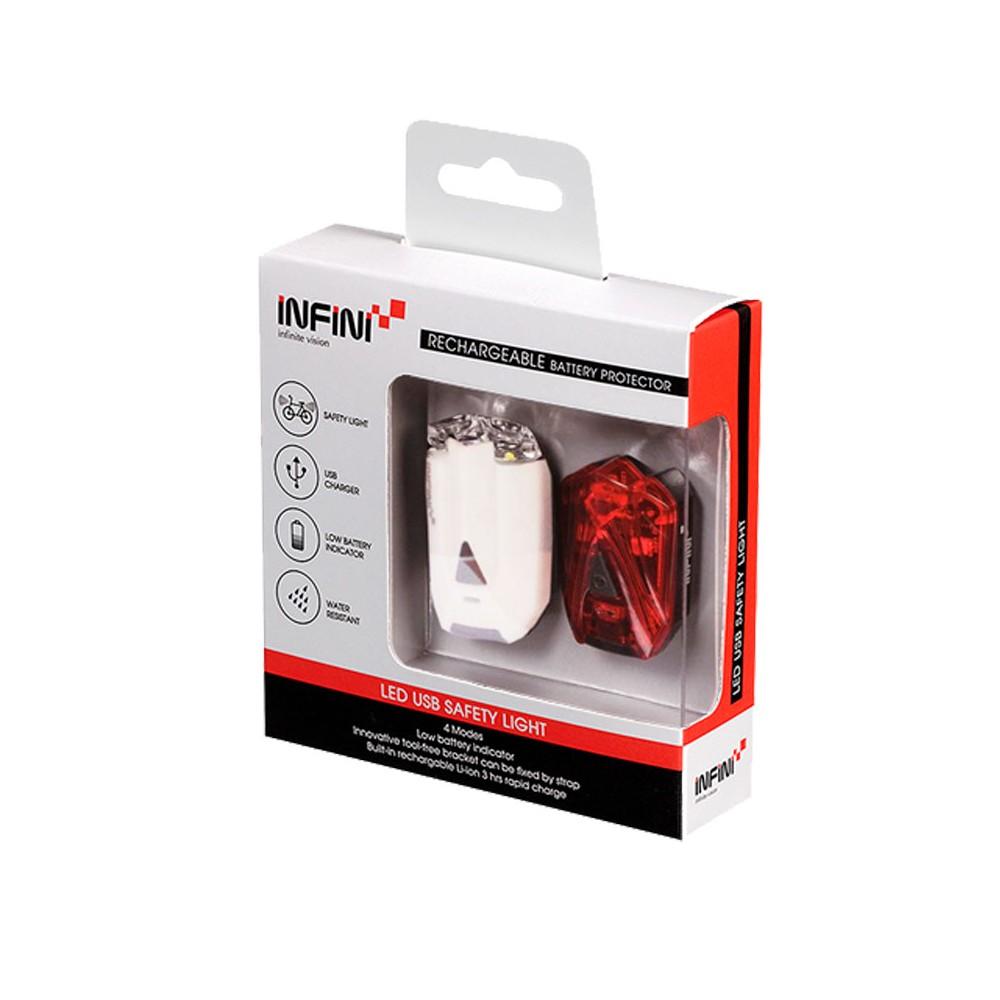 Set Luces Delantera y Trasera (I-260WR) - USB