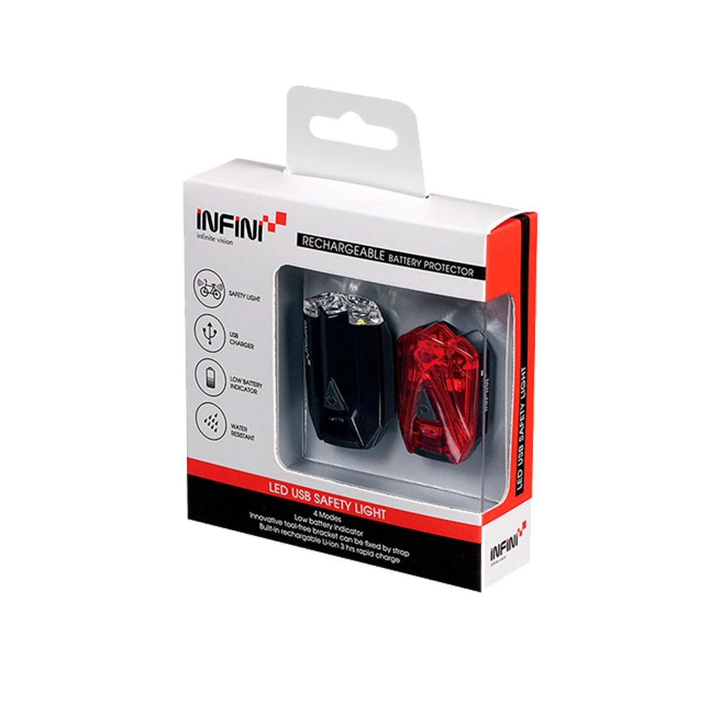 Set Luces Delantera y Trasera (I-260WR) - USB