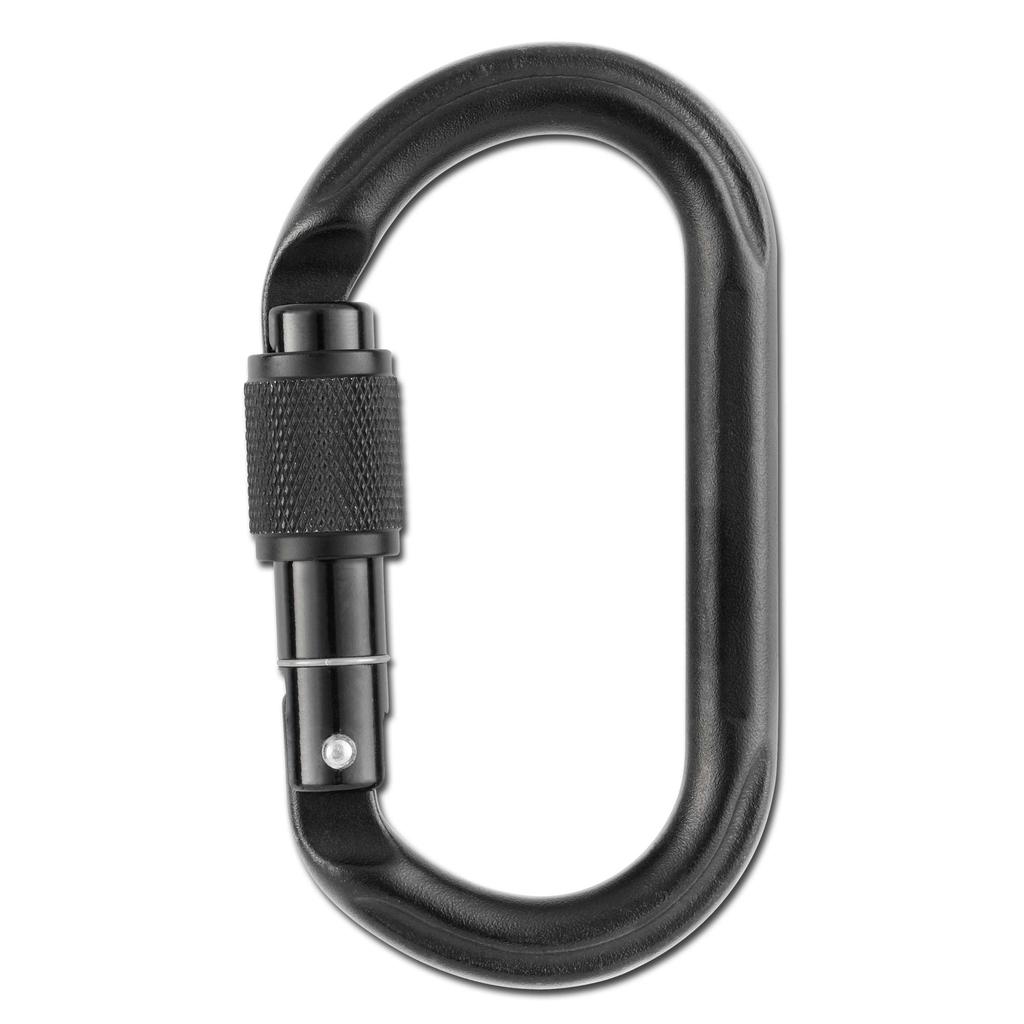 Miniatura Mosqueton seguridad acero Oxan Screw-Lock