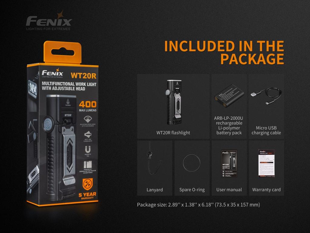 Linterna Angular WT20R / 400 Lumenes