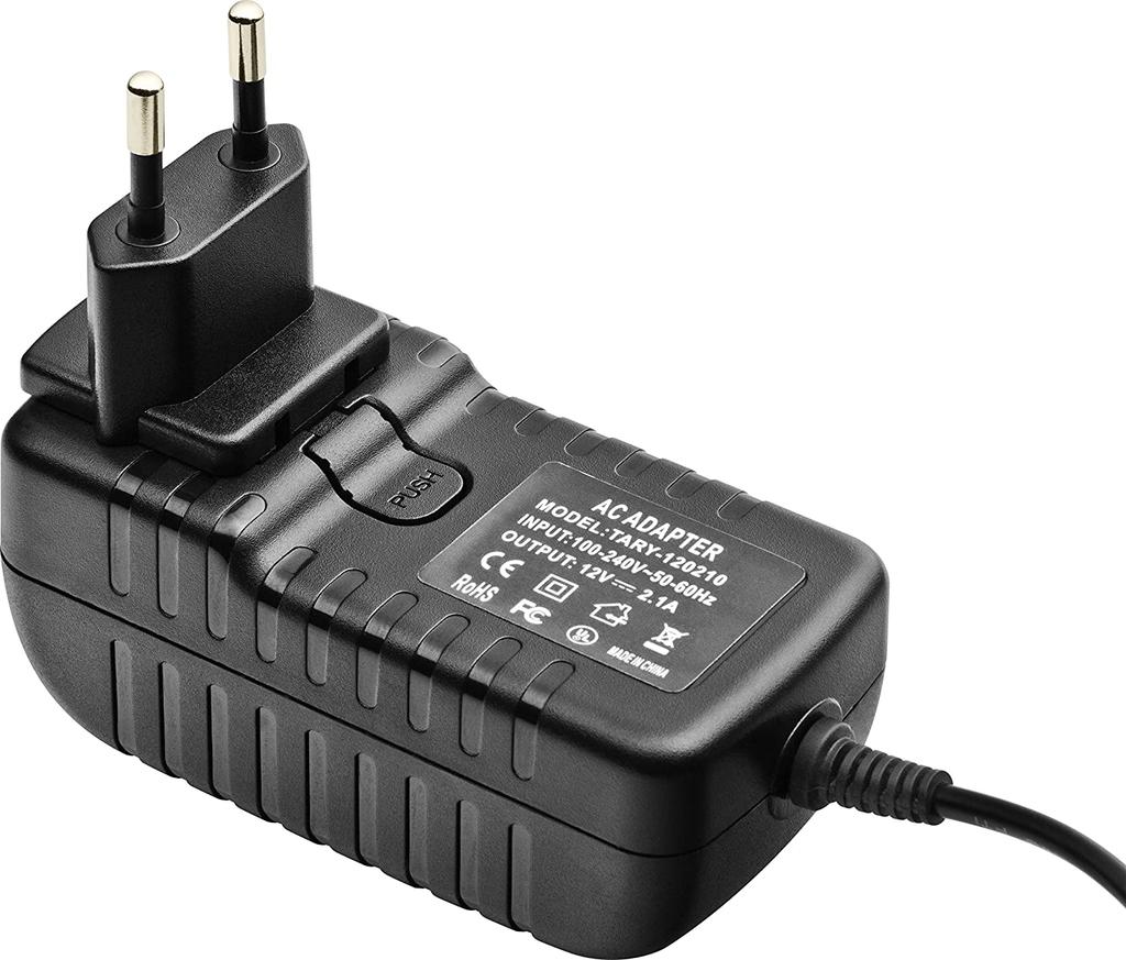 Adaptador de Corriente Mundial 100-240V a DC 12V 2.1A