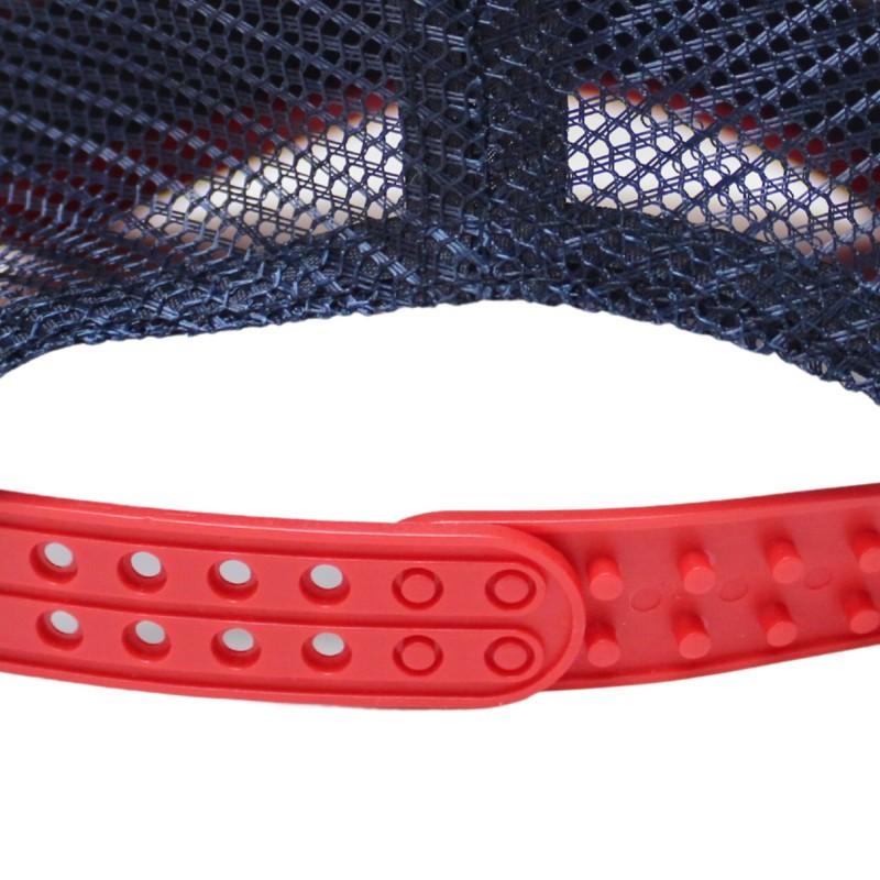 Miniatura Gorro Con Malla - Color: Rojo Azul